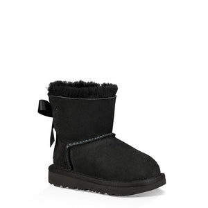 UGG Mini Bailey Bow II Black מגפי תינוקות מיני בלי בו שחורות