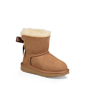 UGG Mini Bailey Bow II Chestnut מגפי תינוקות מיני בלי בו חומות