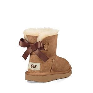 UGG Mini Bailey Bow II Chestnut מגפי תינוקות מיני בלי בו חומות