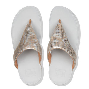 פיט פלופ לוטי אצבע סילבר Fit-Flop Lottie Chain Print Silver (4538699513930)