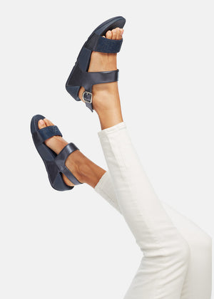 Fit-Flop Lulu Sandal Hotfix Midnight Navy פיט פלופ סנדלי נשים - Original's