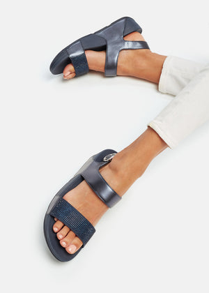 Fit-Flop Lulu Sandal Hotfix Midnight Navy פיט פלופ סנדלי נשים - Original's