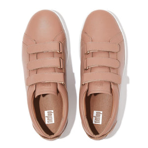 Fit-Flop Rally Quick Stick Leather Sneakers Beige סניקרס פיט פלופ לנשים