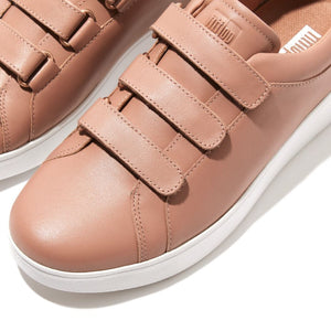Fit-Flop Rally Quick Stick Leather Sneakers Beige סניקרס פיט פלופ לנשים
