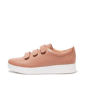 Fit-Flop Rally Quick Stick Leather Sneakers Beige סניקרס פיט פלופ לנשים