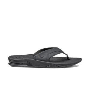 Reef Fanning All Black כפכפי גברים ריף שחור