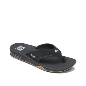 כפכפי גברים ריף שחור Reef Fanning Black Silver