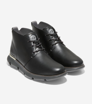 Cole Haan Zerogrand Chukka Wp Black Pavement מגפי גברים קול האן