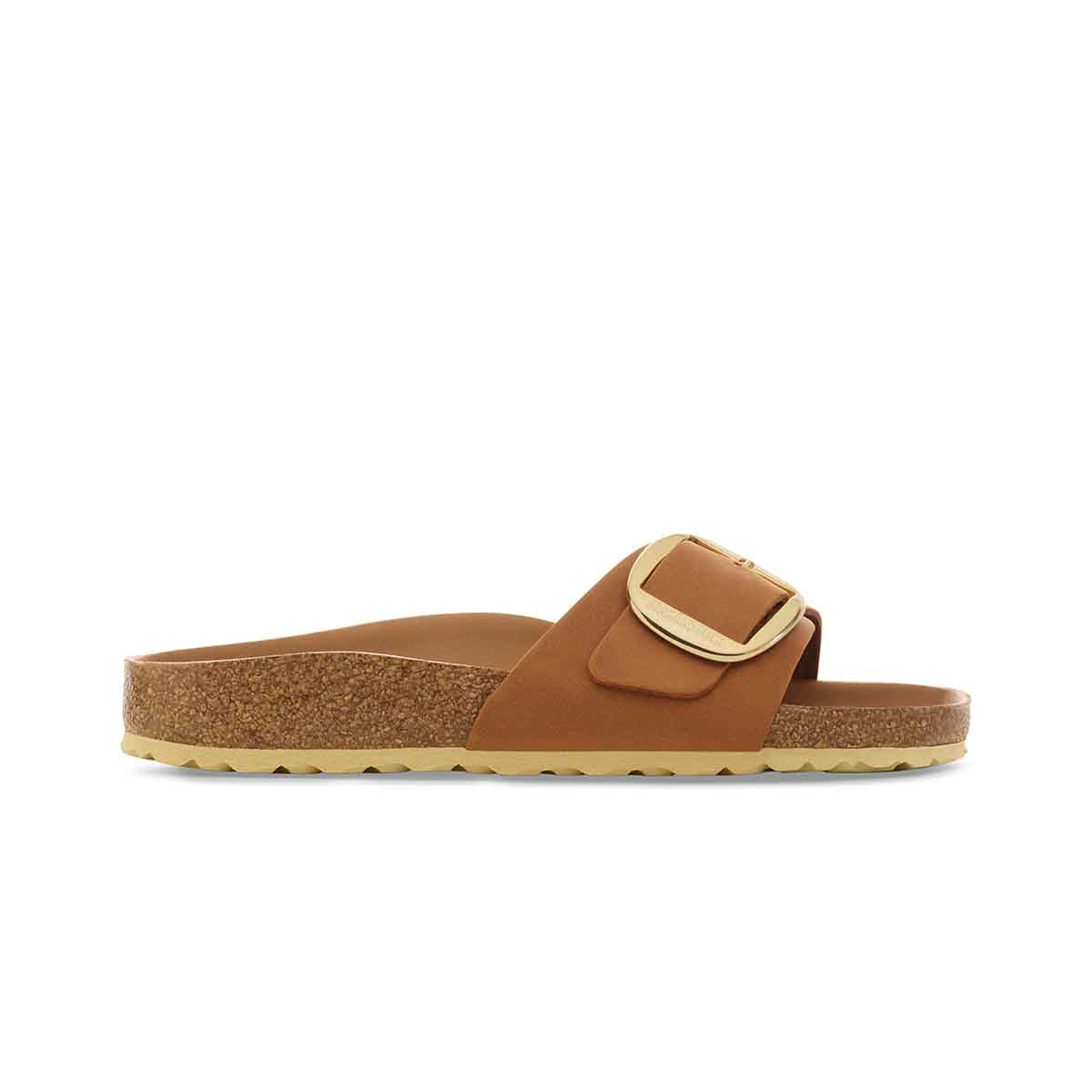 Birkenstock Madrid Big Buckel Leather Cognac כפכפי בירקנשטוק מדריד לנשים