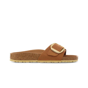 Birkenstock Madrid Big Buckel Leather Cognac כפכפי בירקנשטוק מדריד לנשים