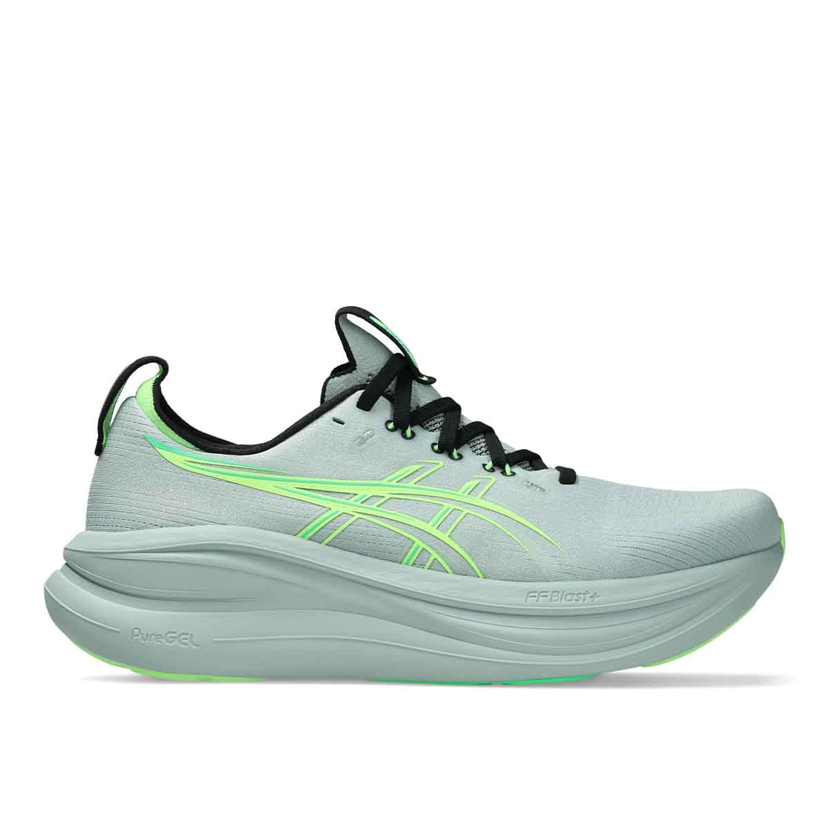 Asics Gel Nimbus 28 Men Cold Moss Illuminate Green נעלי ריצה ג`ל נימבוס 28 לגברים