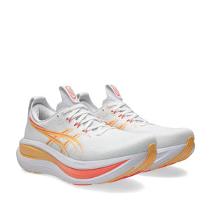 Asics Gel Nimbus 28 Women - White Sun Coral נעלי ריצה אסיקס נשים