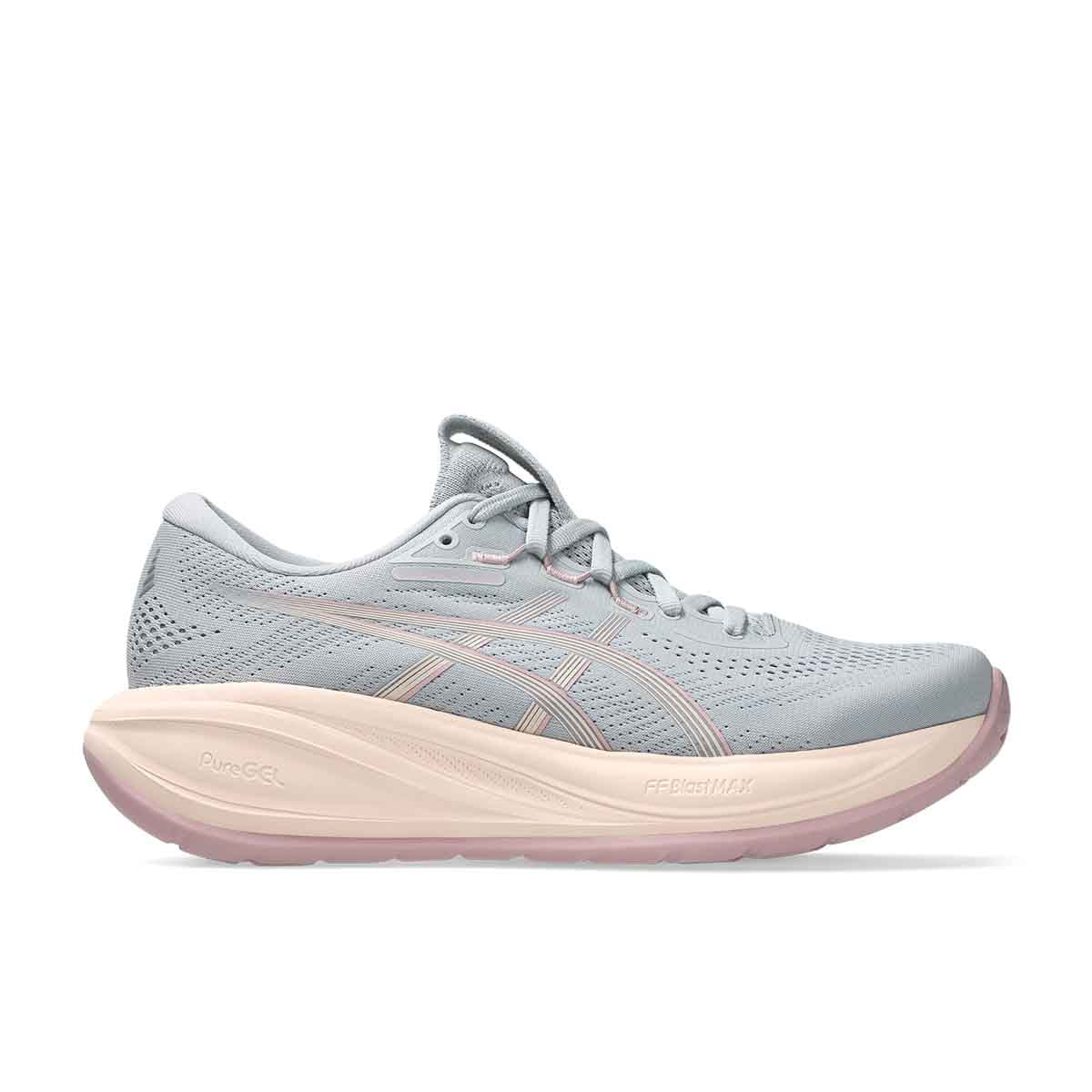 Asics Gel Cumulus 28 Women Piedmont Grey Pearl Pink נעלי ריצה ג`ל קומולוס 28 נשים