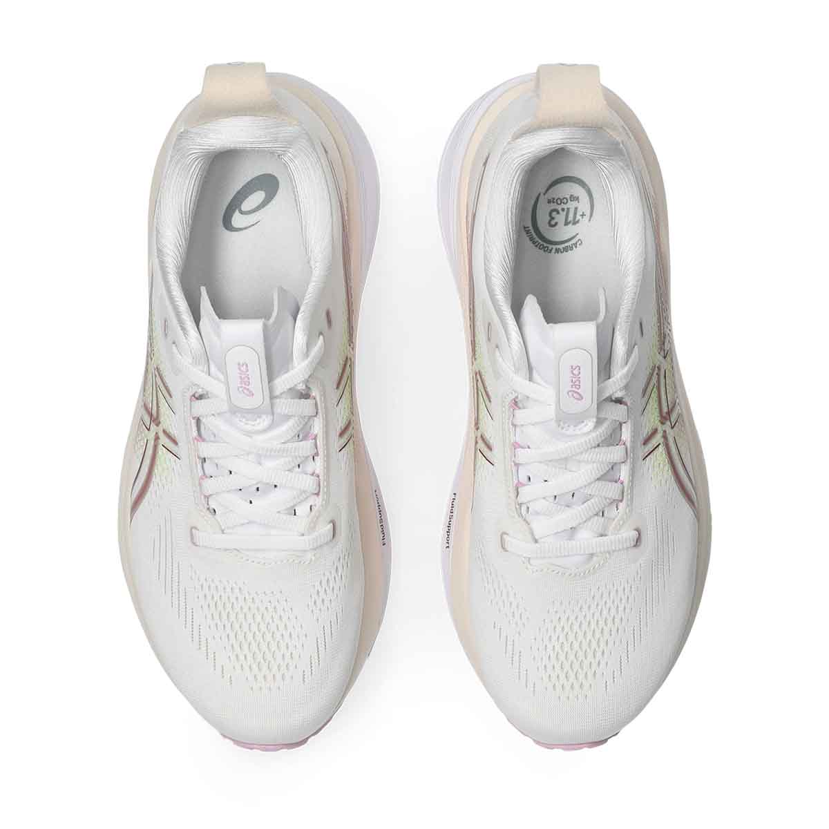 Asics Gel Kayano 33 Women White Hazy Lilac נעלי ריצה ג`ל קיאנו 33 לנשים