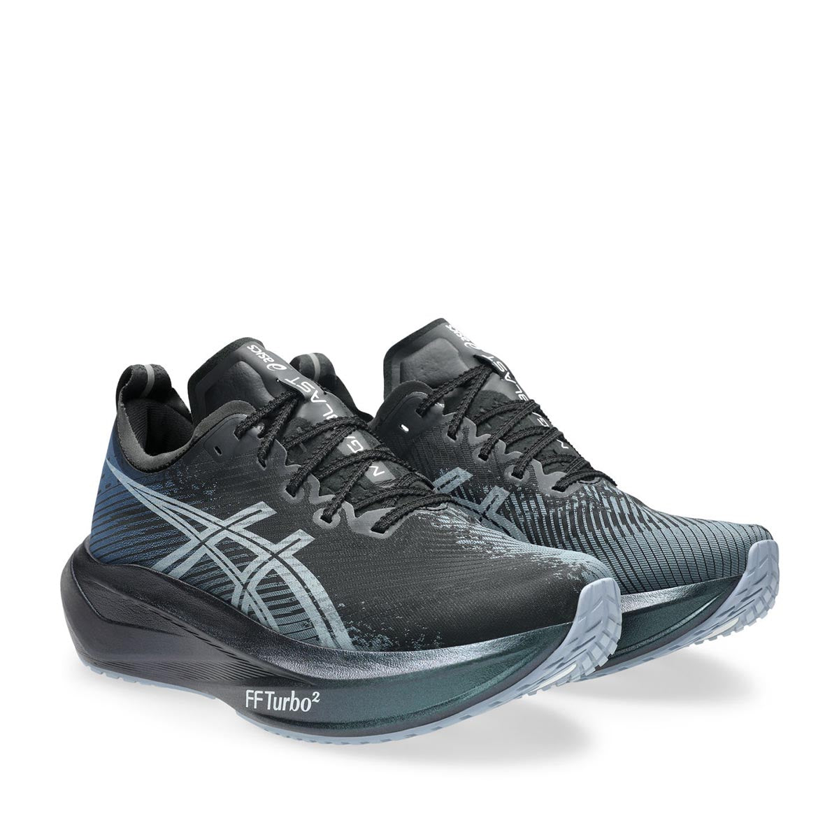 Asics Megablast Unisex Black White נעלי ריצה מגה בלאסט יוניסקס