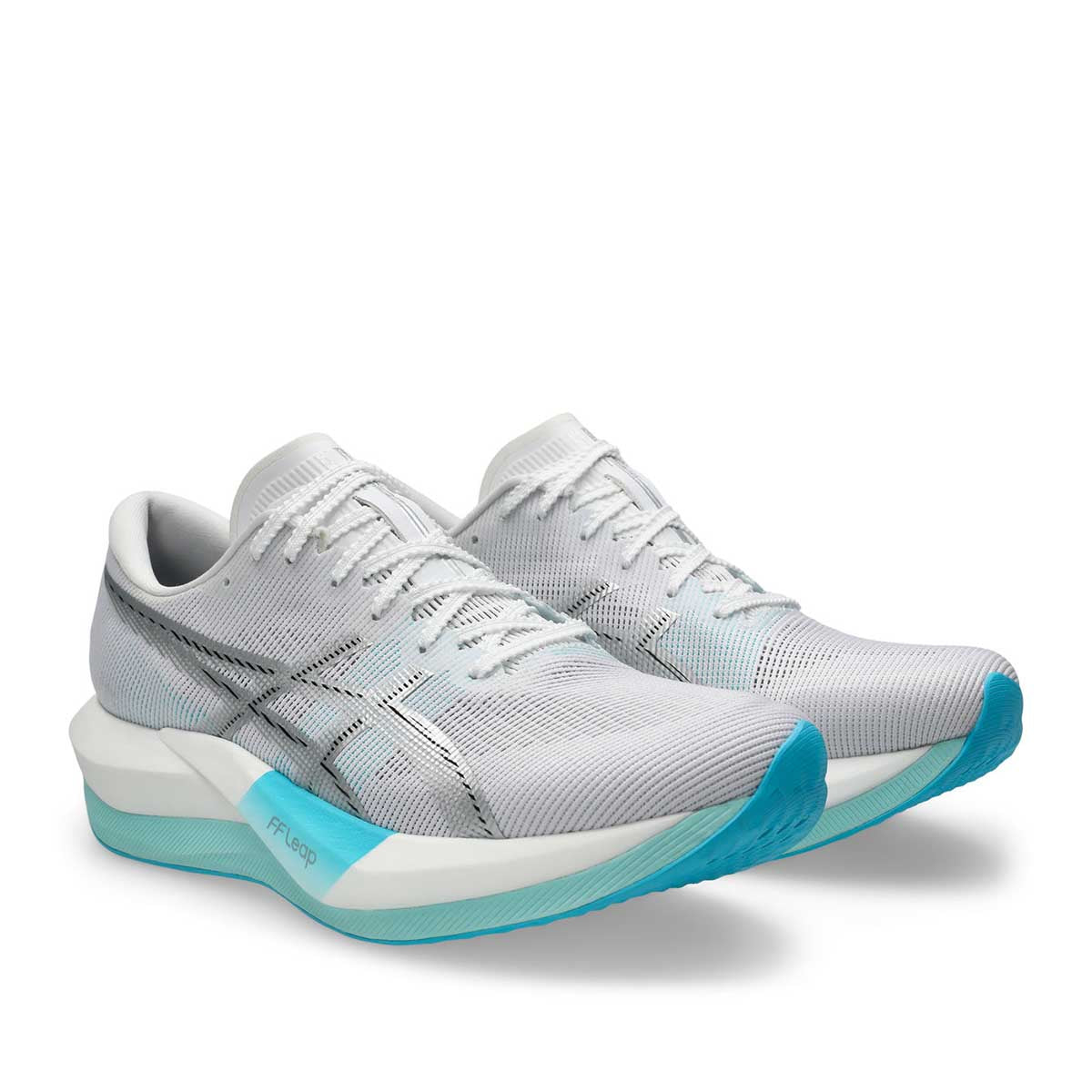 Asics Magic Speed 5 Unisex White Pure Silver נעלי ריצה אסיקס מג`יק ספיד 5 יוניסקס