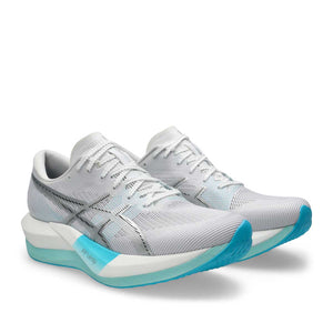 Asics Magic Speed 5 Unisex White Pure Silver נעלי ריצה אסיקס מג`יק ספיד 5 יוניסקס