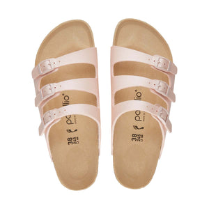 Birkenstock Florida Icy Metallic Light Rose כפכפי בירקנשטוק פלורידה לנשים ורוד