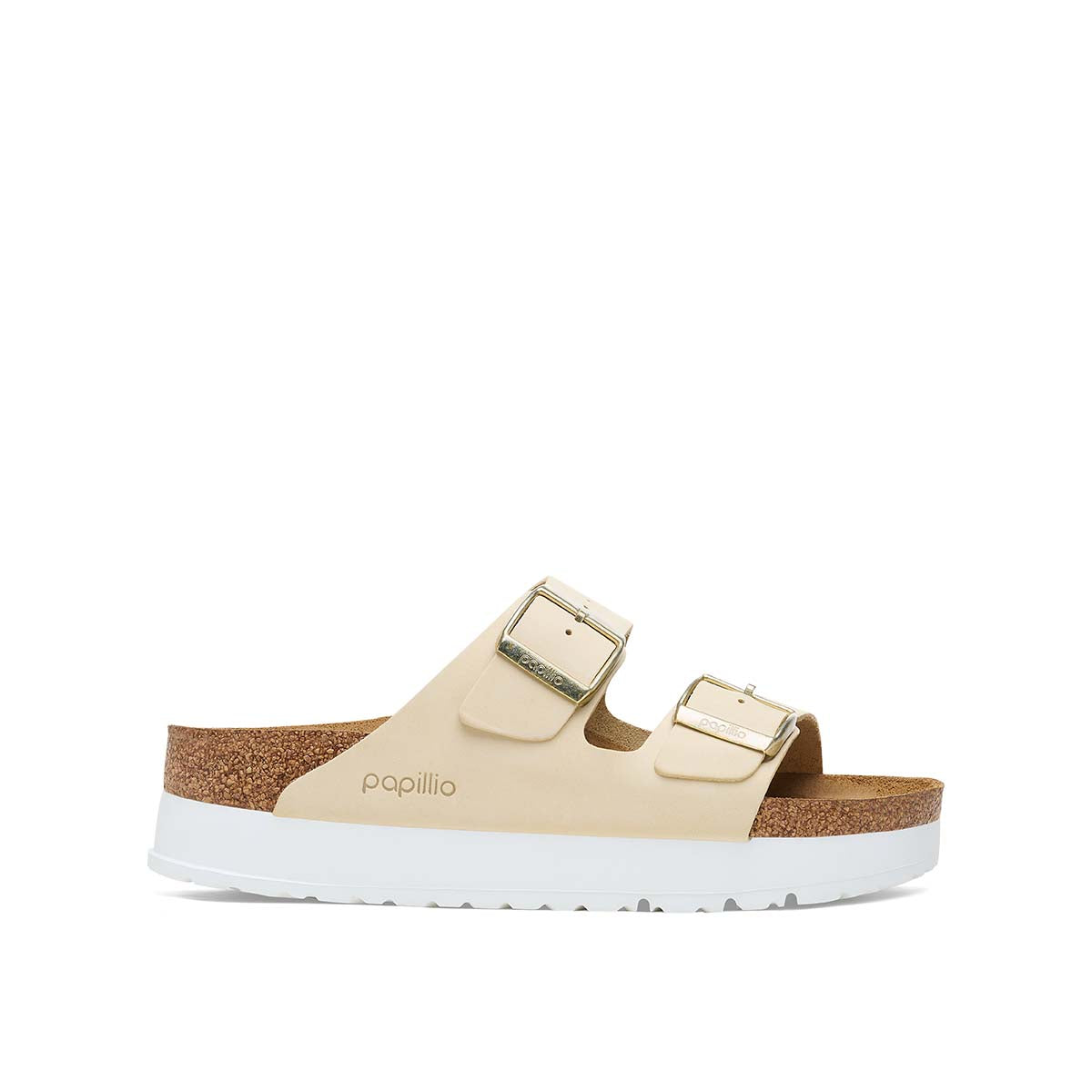 Birkenstock Arizona PAP Flex Platform Ecruכפכפי בירקנשטוק אריזונה לנשים