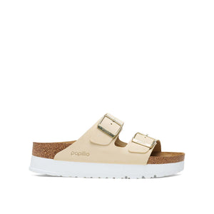 Birkenstock Arizona PAP Flex Platform Ecruכפכפי בירקנשטוק אריזונה לנשים