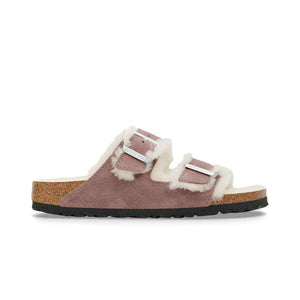 Birkenstock Arizona Shearling Faded Purple כפכפי בירקנשטוק אריזונה פרווה סגול לנשים