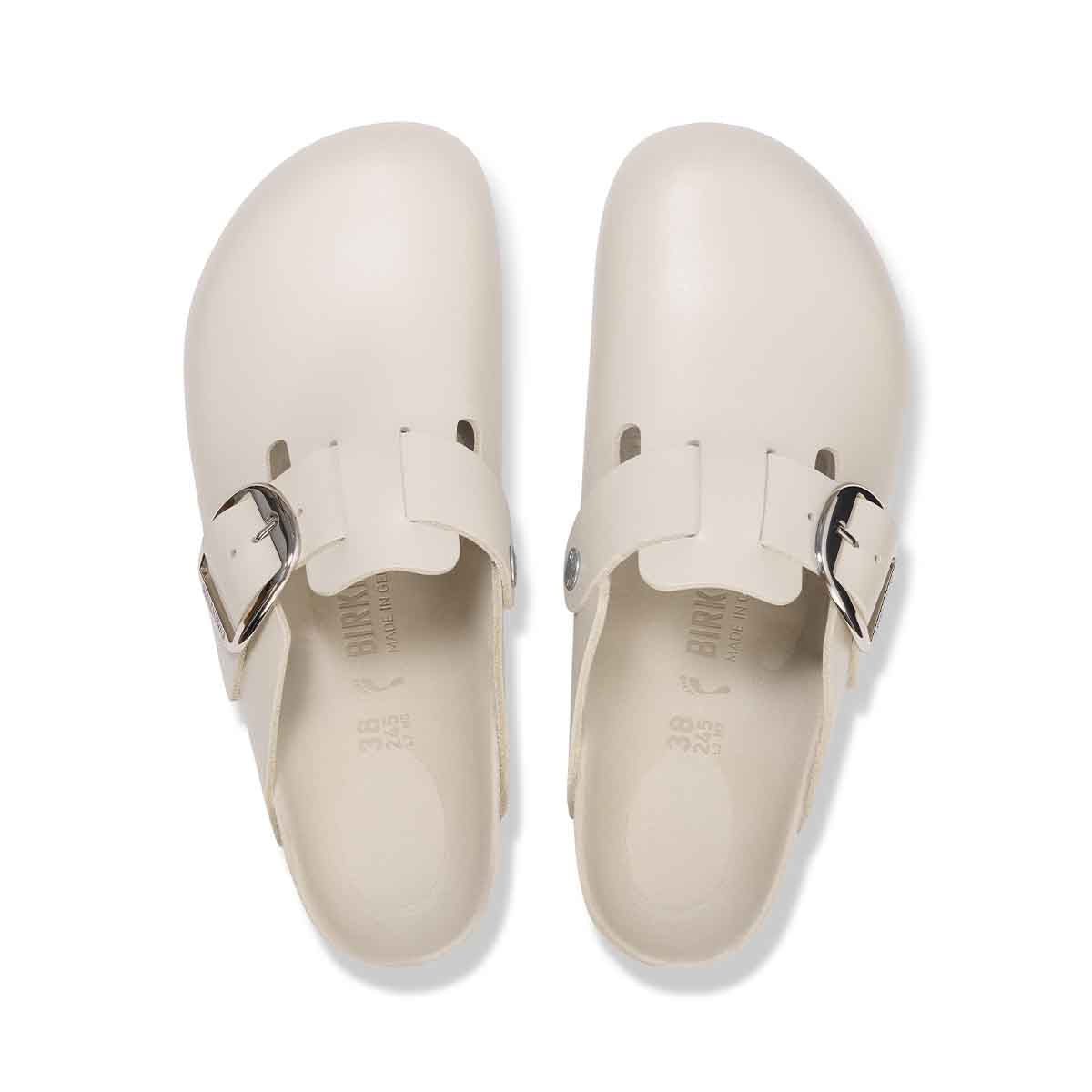 Birkenstock Boston Big Buckle Amalfi Oyster כפכפי בירקנשטוק בוסטון לנשים אויסטר