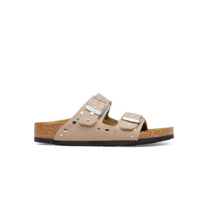 Birkenstock Arizona Rivet Border Kids Soft Birki Gray Taupe כפכפי בירקנשטוק אריזונה לילדים
