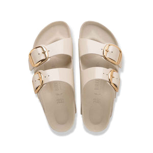 Birkenstock Arizona Big Buckle High Shine Oyster כפכפי בירקנשטוק אריזונה לנשים