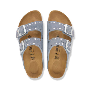 Birkenstock Arizona Rivet Stone Blue כפכפי בירקנשטוק אריזונה ריבט כחול לנשים