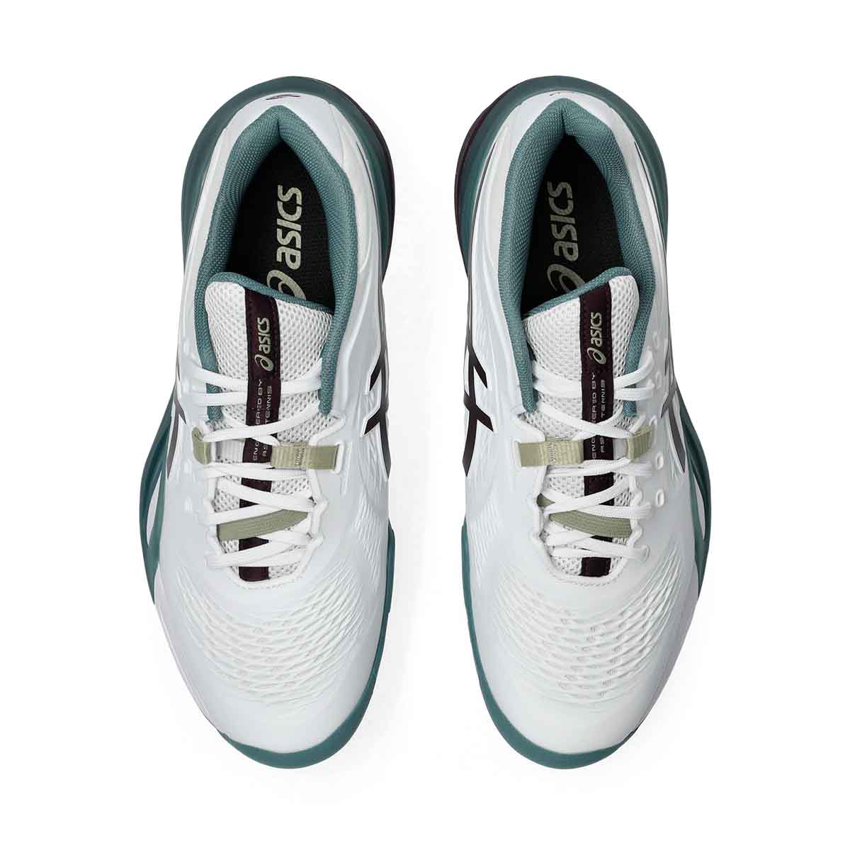 Asics Gel Resolution X Men White Dark Aubergine נעלי טניס ג`ל רזולושיין לגברים