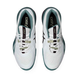 Asics Gel Resolution X Men White Dark Aubergine נעלי טניס ג`ל רזולושיין לגברים