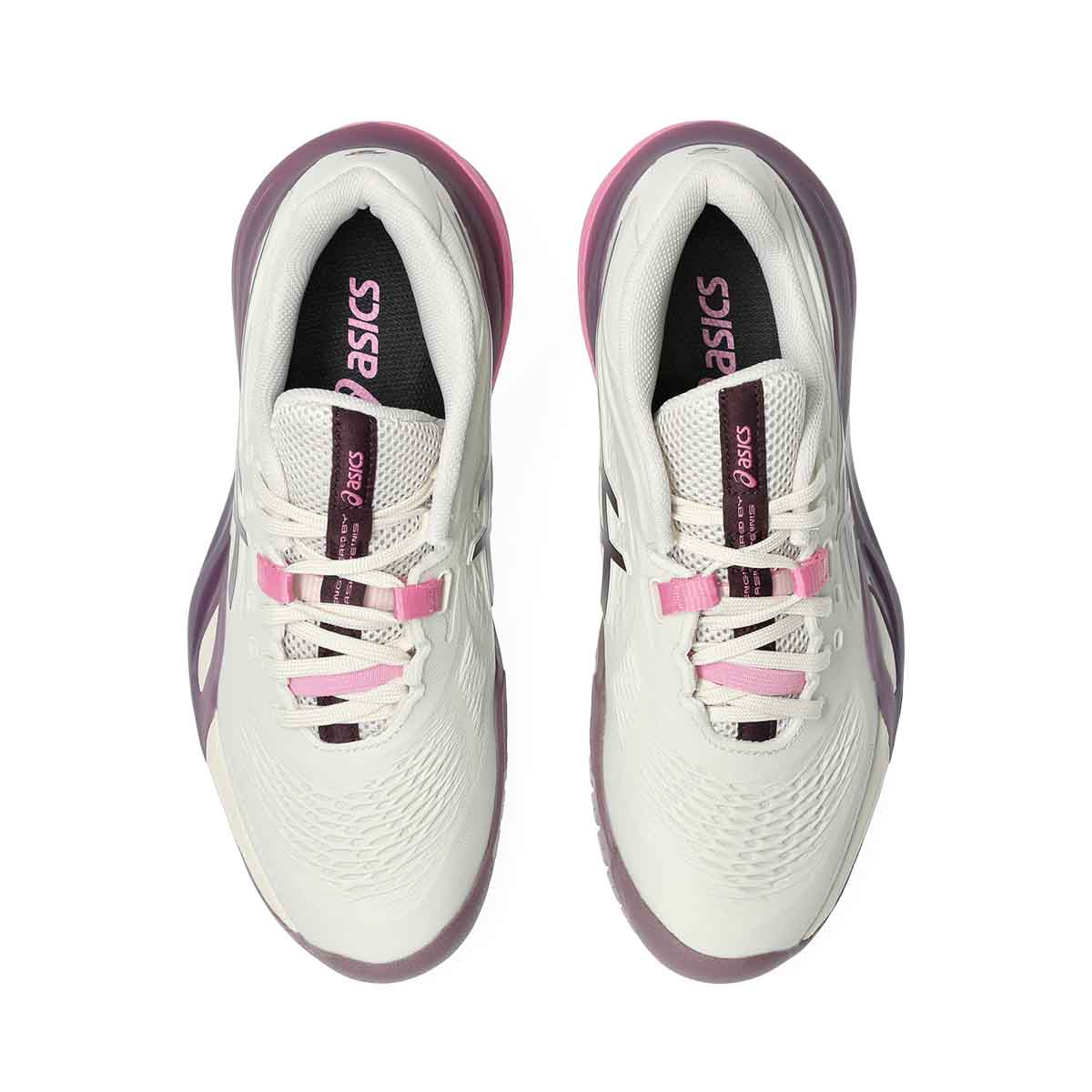 Asics Gel Resolution X Women Soft Oat Dark Aubergine נעלי טניס ג`ל רזולושיין לנשים