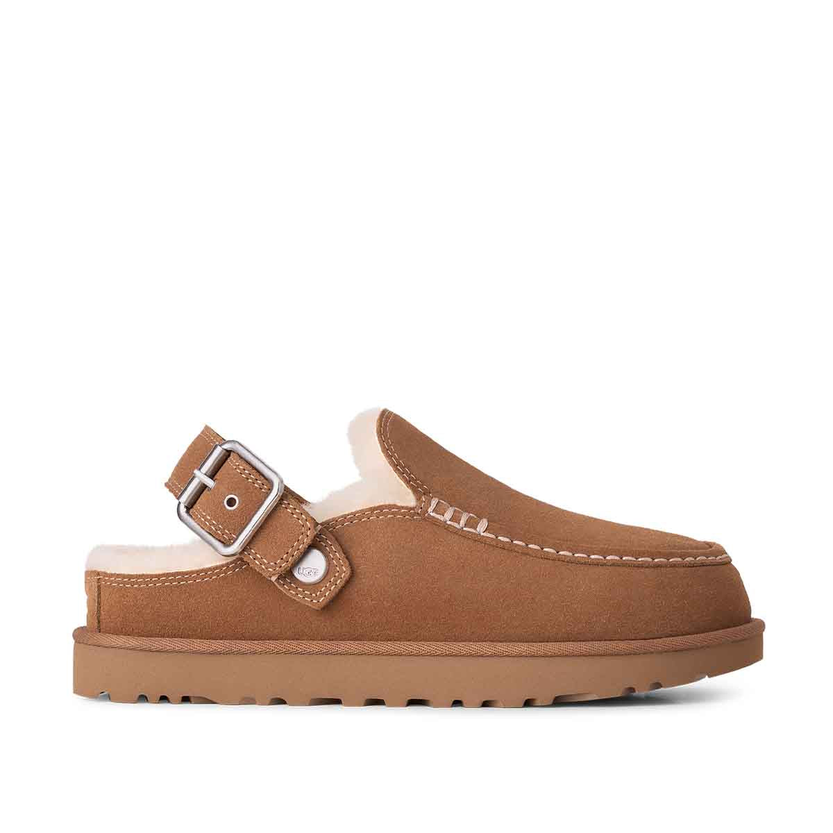 UGG Goldenstar Evelina Clog Chestnut כפכפי גולדנסטאר קלוג חום לנשים