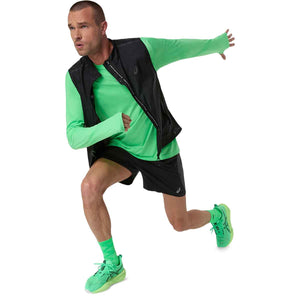 Asics Road Seamless LS Top Men Vital Green Illuminate Green חולצת ריצה לגברים