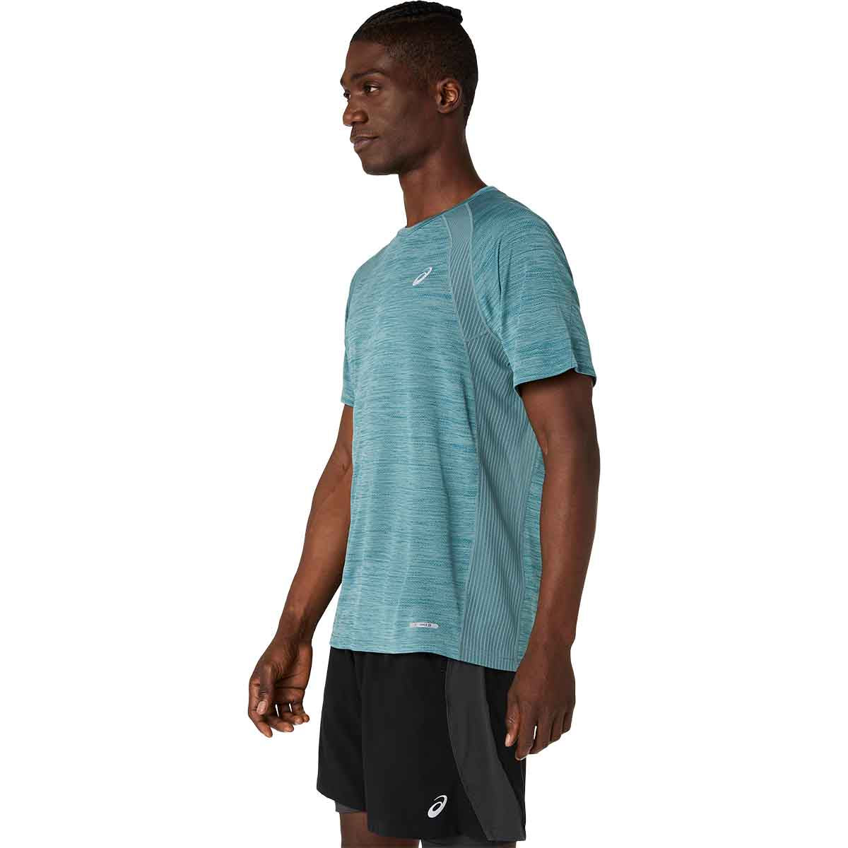 Asics Road SS Top Men Foggy Teal חולצת ריצה לגברים