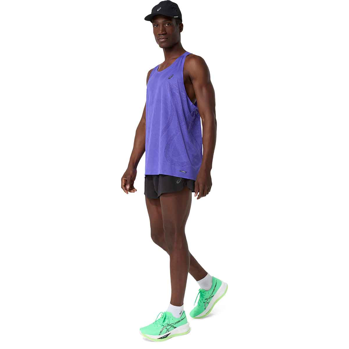 Asics Metarun Singlet Men Cobalt Burst גופיית ריצה לגברים