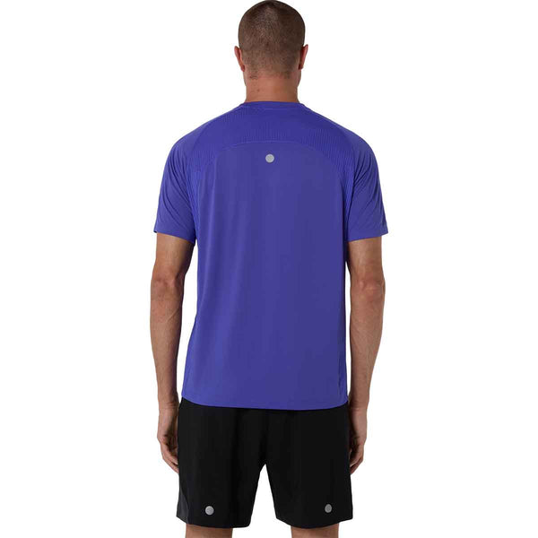 Asics Road Fade SS Top Men Cobalt Burst Illuminate Green חולצת ריצה לגברים