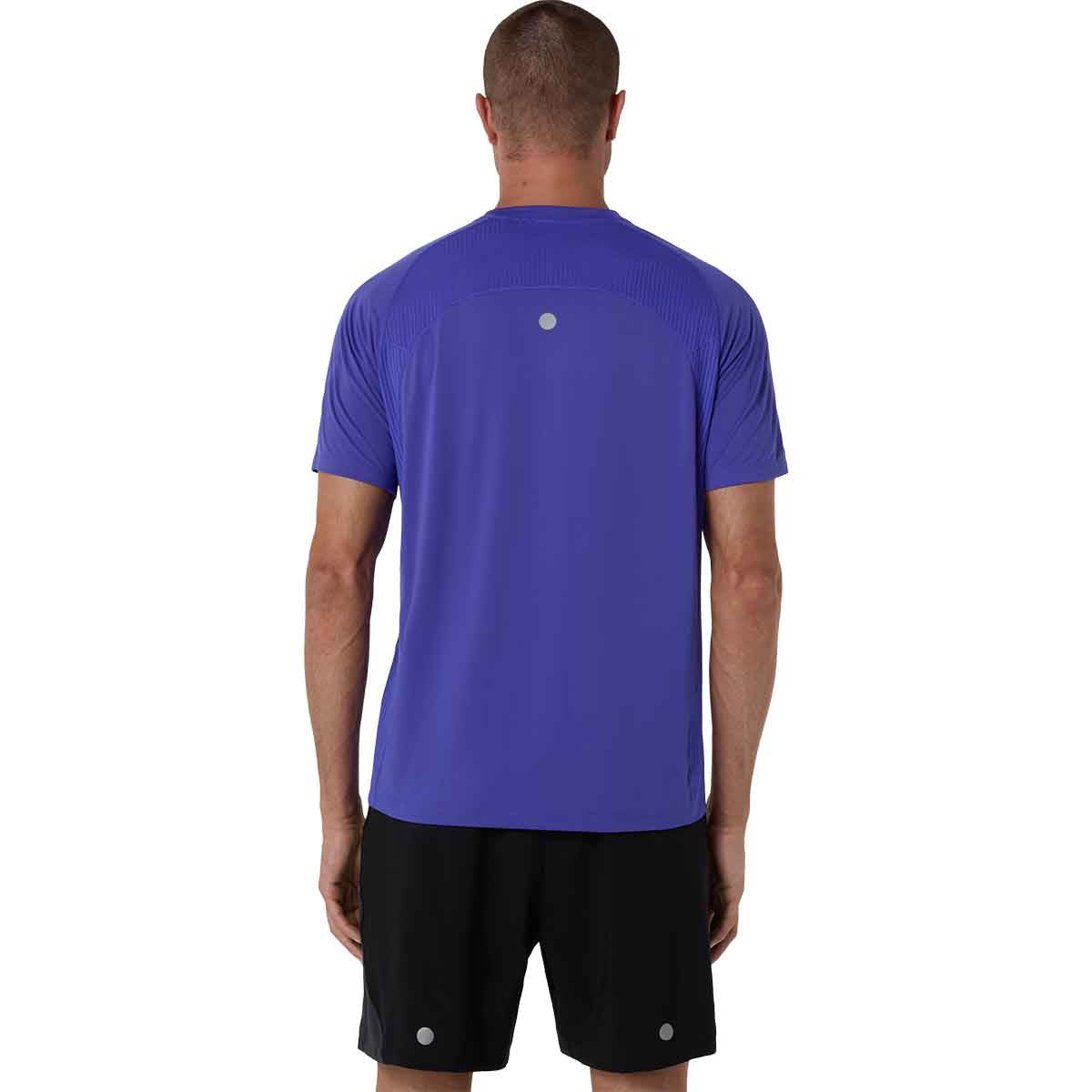Asics Road Fade SS Top Men Cobalt Burst Illuminate Green חולצת ריצה לגברים