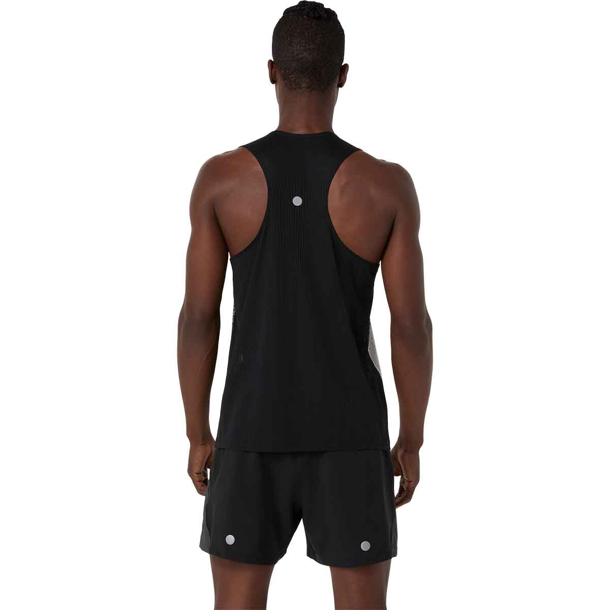 Asics Road Fade Singlet Men Black Cream