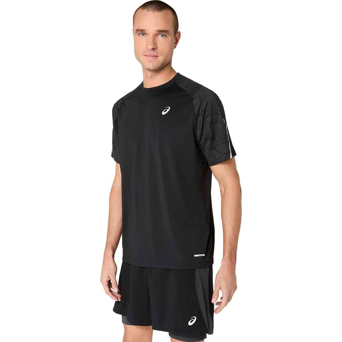 AsicsRoad Lite-Show SS Top Men Performance Black חולצת ריצה לגברים