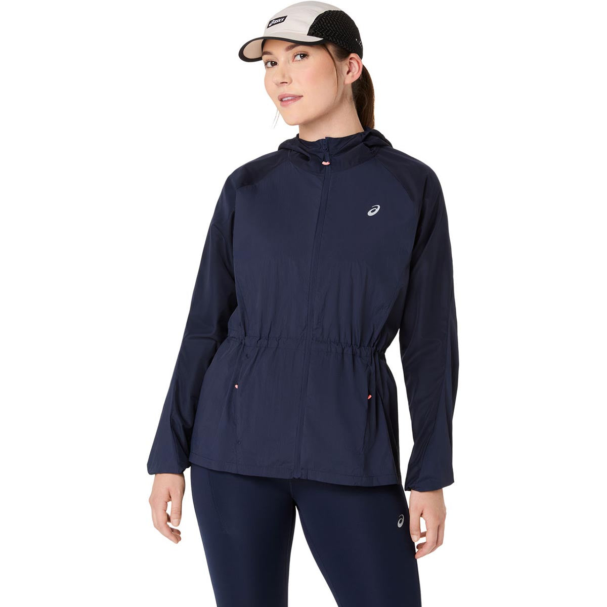 Asics Road Packable Jacket Women Midnight ג'קט ריצה מתקפל לנשים