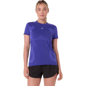 Asics Road Seamless SS Top Women Cobalt Burst Eggplant חולצת ריצה לנשים