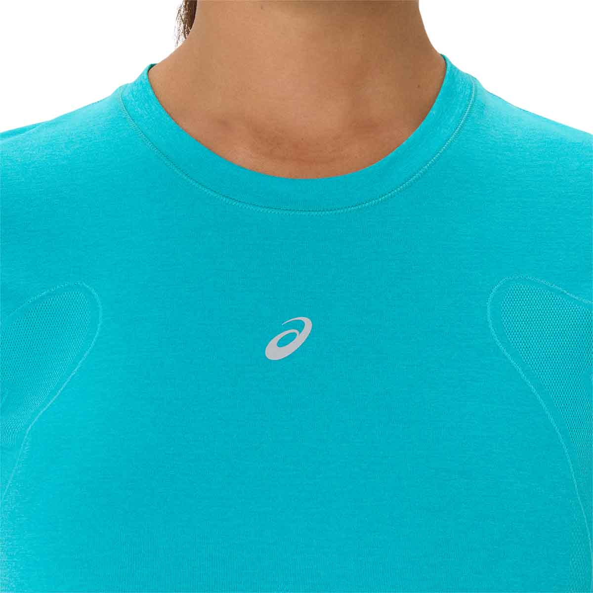 Asics Road Seamless SS Top Women Energy Aqua חולצת ריצה לנשים