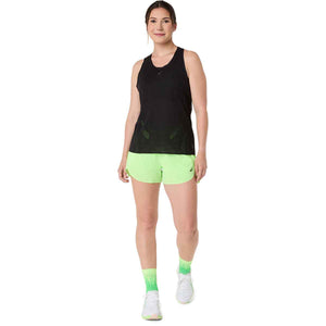 Asics Metarun Split Shorts Women Illuminate Green מכנסי ריצה לנשים