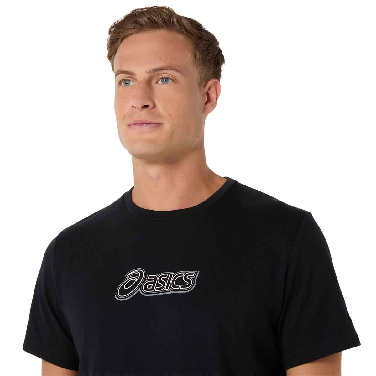 Asics Logo Graphic Tee Men Performance Black חולצת אסיקס לגברים