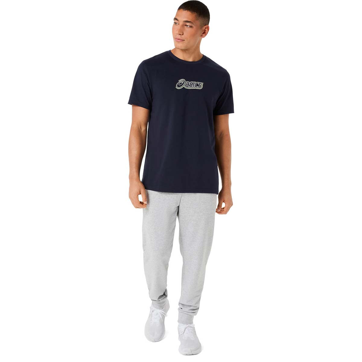 Asics Logo Graphic Tee Men Midnight חולצת אסיקס לגברים