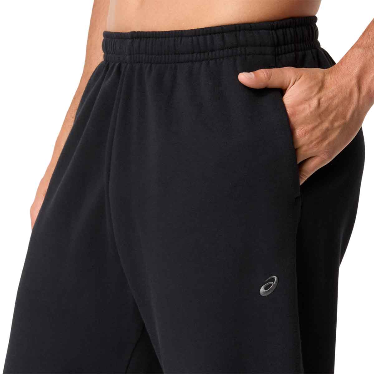 Asics Spiral Logo Fleece Relaxed Pant Men Performance Black מכנסי אסיקס לגברים