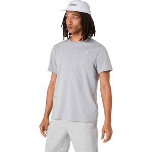 Asics Spiral Embroidery Tee Men Grey Heather חולצת אסיקס לגברים