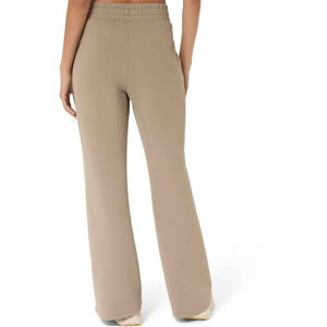 Asics Nagino Refined Texture Sweat Flare Pant Women Greige מכנסי אסיקס לנשים