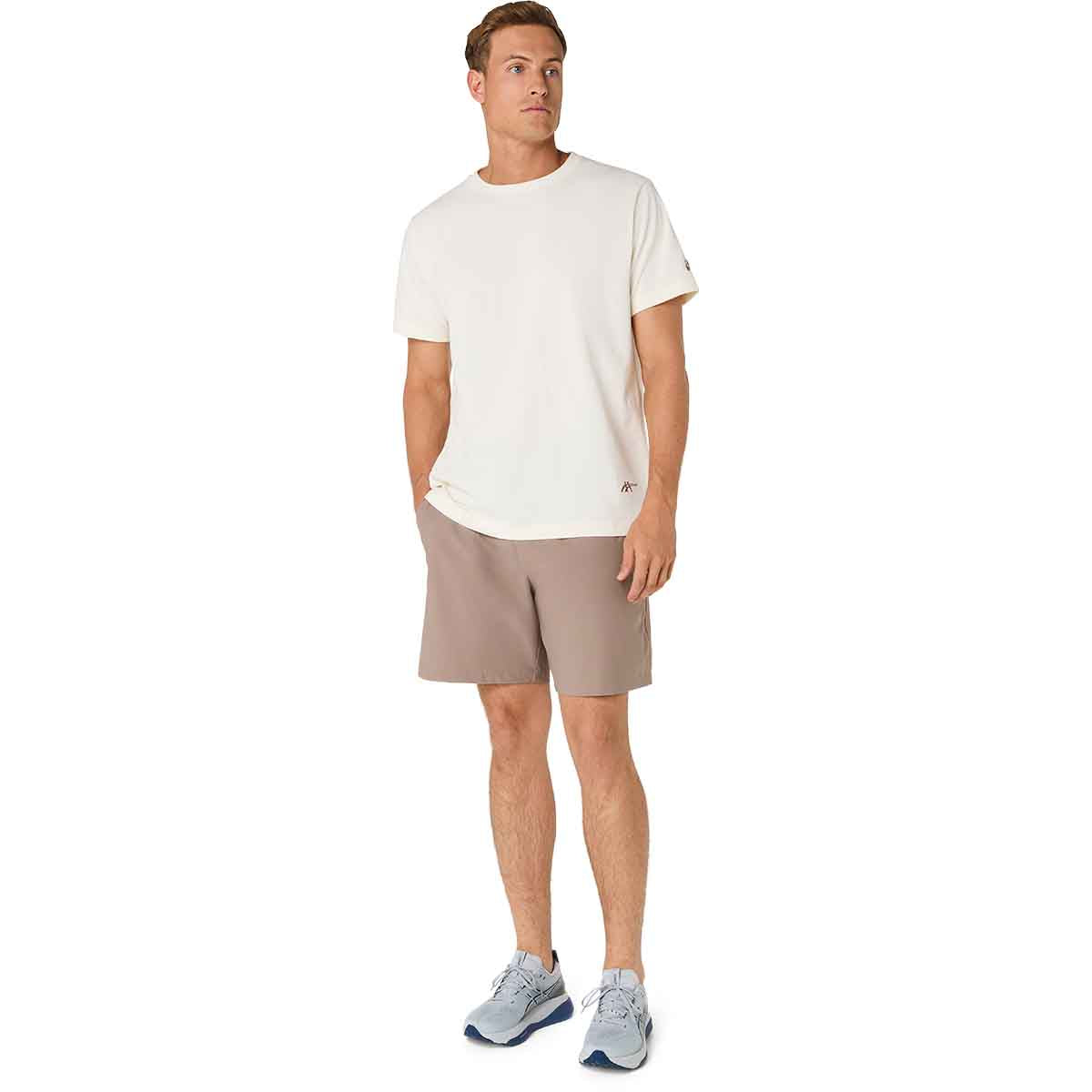 Asics Heritage Heavy Cotton Graphic Tee Unisex Cream חולצת אסיקס יוניסקס